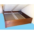 Pallet bükk ágyneműtartós ágykeret fix ráccsal 90x200