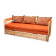 Lilla fenyő kanapé ágy 160x195