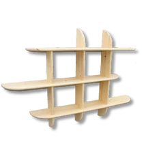 3-as falipolc fenyő 154x106x20 cm
