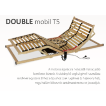 Double Mobil T5 (28)  fej-láb emelős, elektromos, rugalmas ágyrács