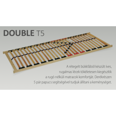 Double Klasik T5 (28) 70x200 rugalmas ágyrács