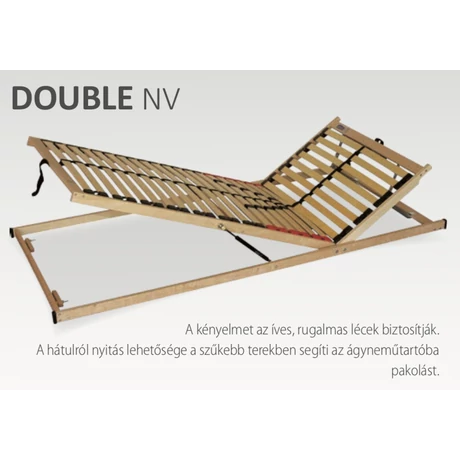 Double Klasik T5 (28) NV fej-láb emelős, rugalmas, gázrugós ágyrács 90x200