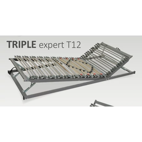 Triple Expert T12 (42) fej-láb emelős rugalmas ágyrács 90x200