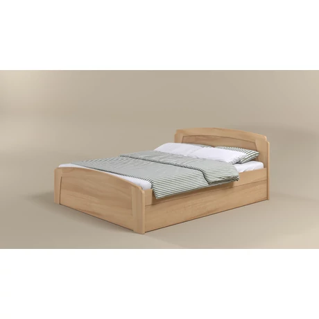 Euro 23 bükk ágyneműtartós ágykeret fix ráccsal 140x200